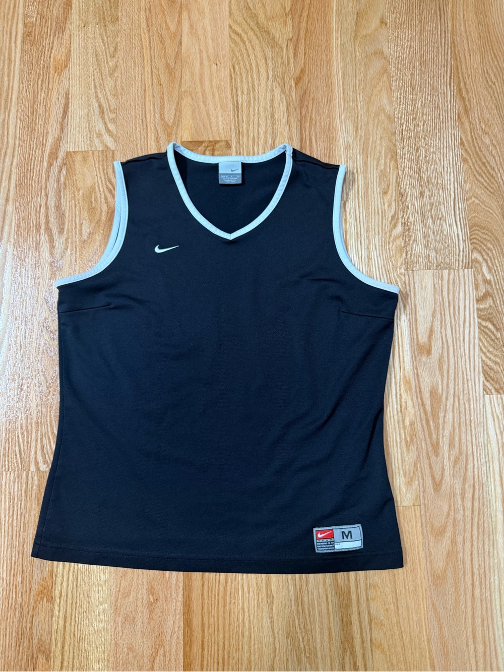 Vintage Nike Sleeveless Basketball Jersey Black Polyester Women's Regular Size M